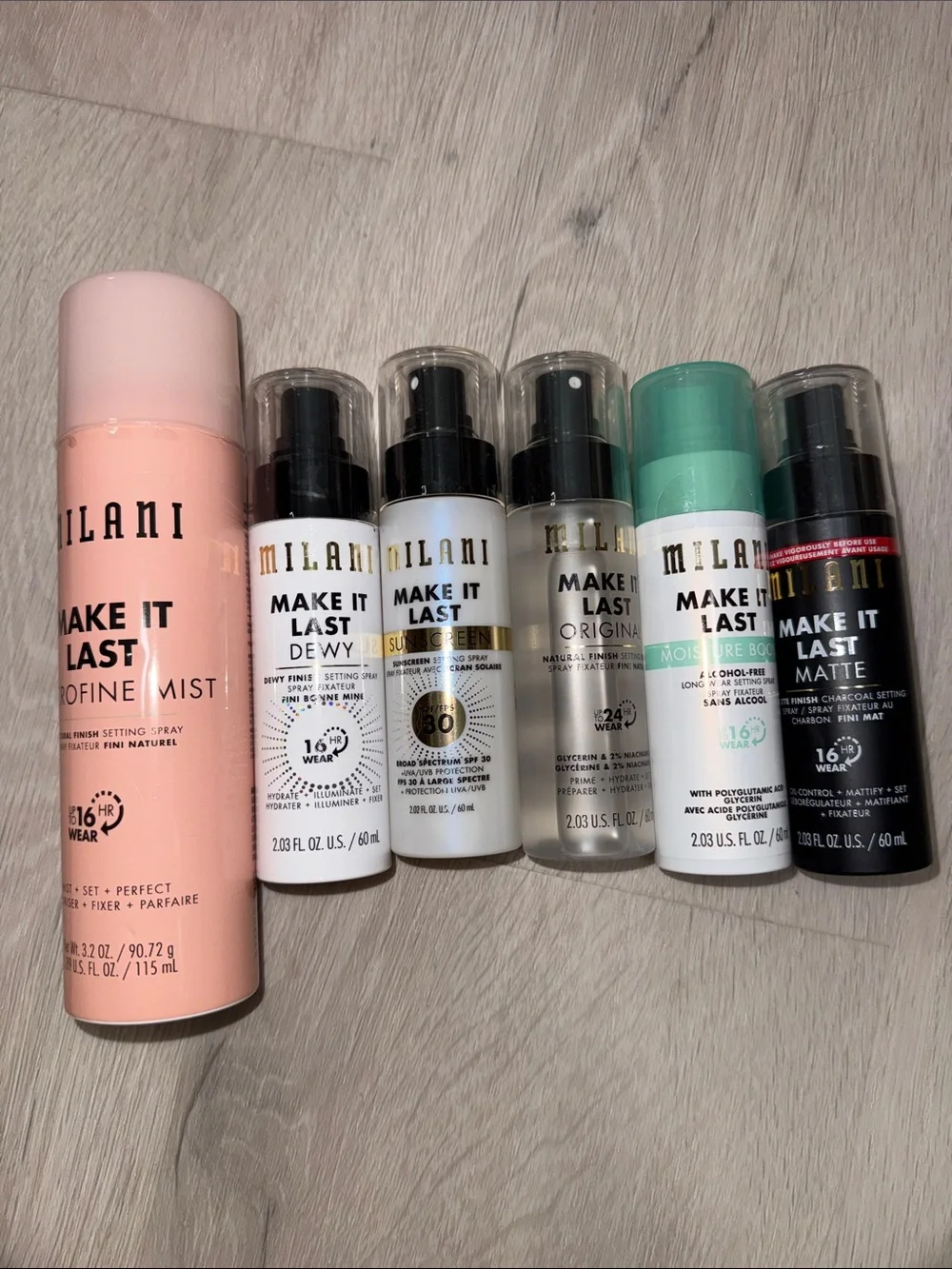 Milani Make It Last Setting Spray bundle